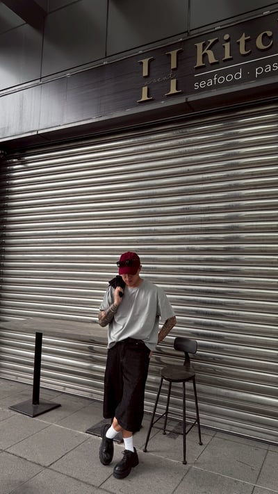 街頭水洗BOXY短寬版型TEE7