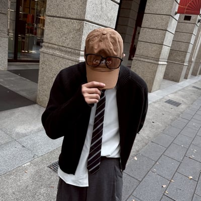 街頭忍者袖拉鍊針織百搭外套13