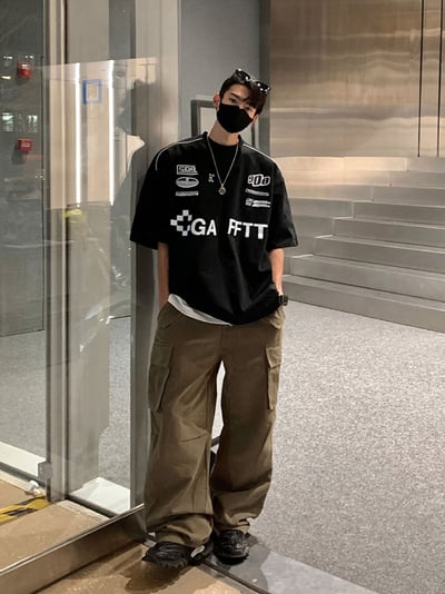 GA FFTT包邊線條賽車風英文大版寬短10
