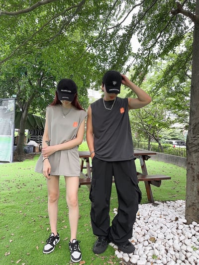 露營風營火細絨棉無袖背心11