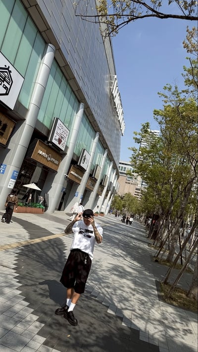 打褶立體廓形棉質七分褲3