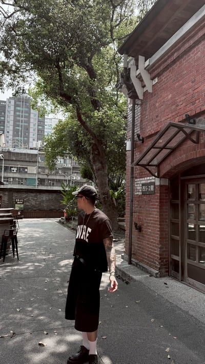 街頭水洗側袋工裝七分褲5