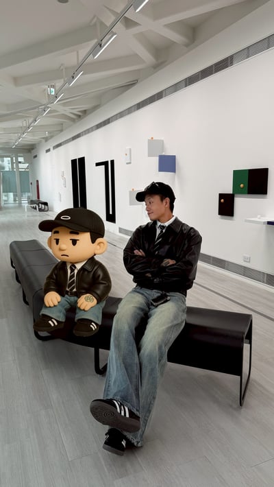 街頭短版BOXY皮革夾克外套2