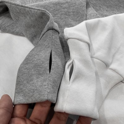 重磅挺版 指洞設計刺繡寬短長TEE6