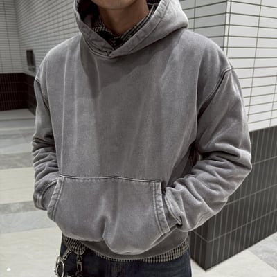 BOXY重磅刷毛水洗短版帽TEE1