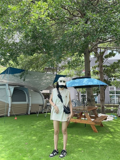 夏日露營風爆款細絨棉無袖背心2