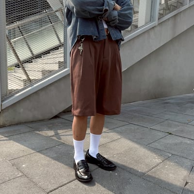 職人剪裁垂墜感七分西裝褲14
