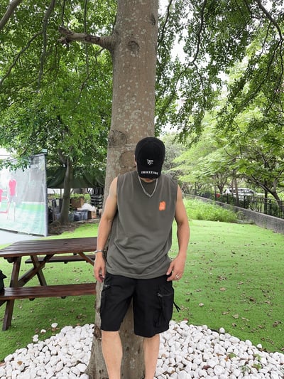 露營風營火細絨棉無袖背心9