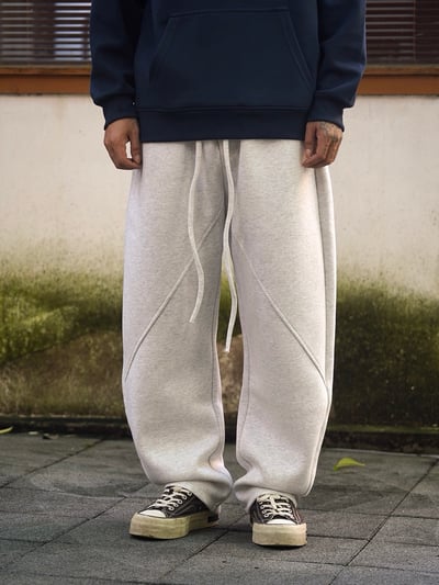 重磅500G寬鬆複合棉解構棉褲8