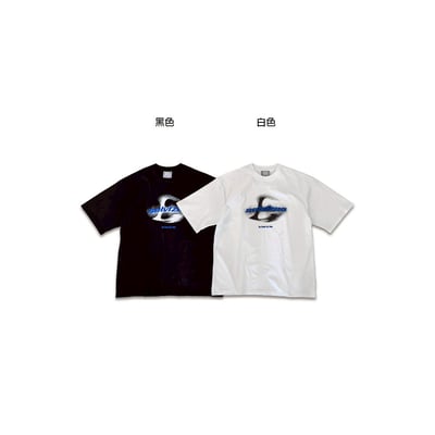 街頭Y2K噴漆迴路寬鬆短TEE14