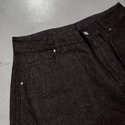 立體剪裁原色單寧七分牛仔褲15