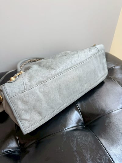 Balenciaga機車包(冰川藍)9