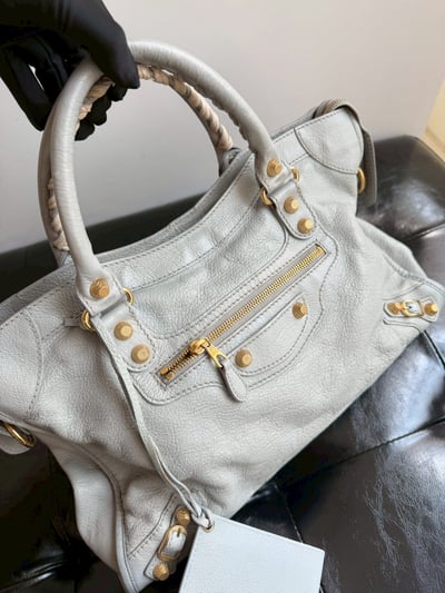 Balenciaga機車包(冰川藍)5