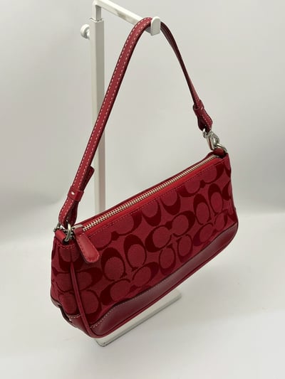 Coach手提包(紅）8