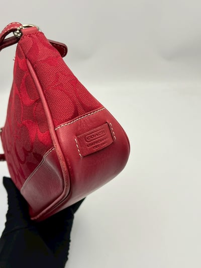 Coach手提包(紅）6