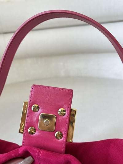 Fendi絨布法棍(桃粉色）18