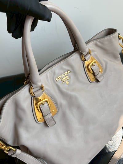Prada托特包(藕粉色)6