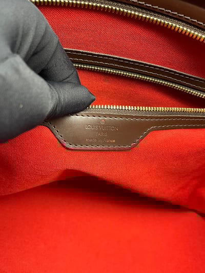 Louis vuitton棋盤格手提包8