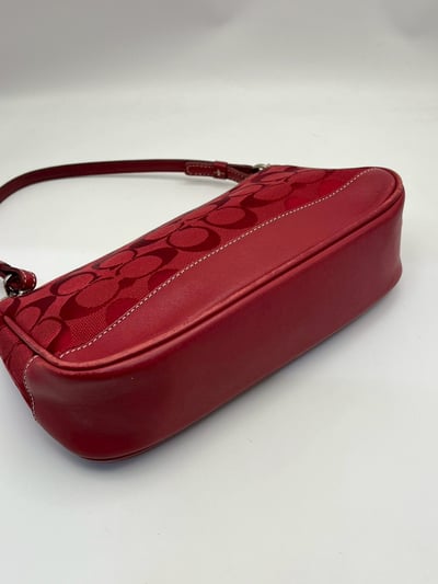 Coach手提包(紅）9