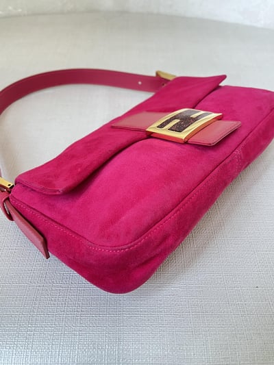 Fendi絨布法棍(桃粉色）6