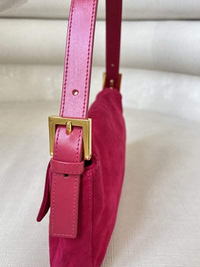 Fendi絨布法棍(桃粉色）12