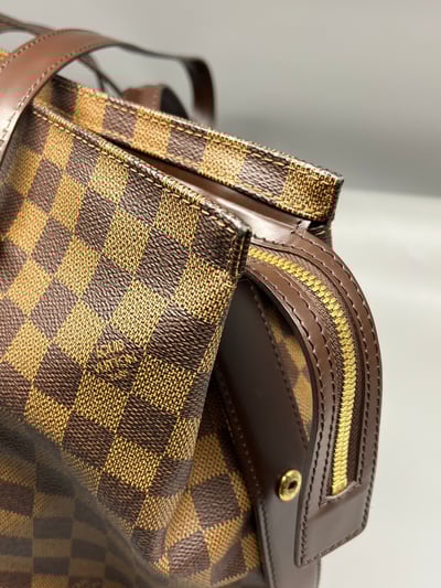 Louis vuitton棋盤格手提包12