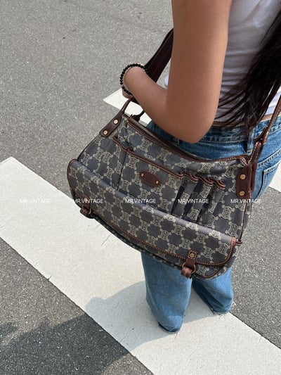 Celine丹寧側背包1