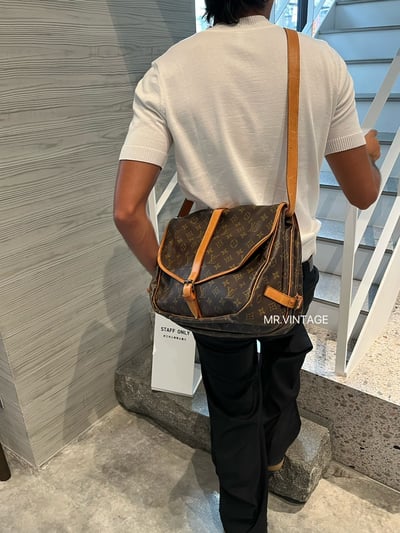 Louis vuitton老花馬鞍包2