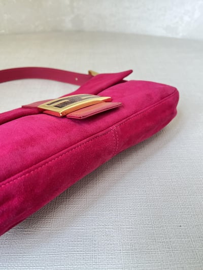 Fendi絨布法棍(桃粉色）8