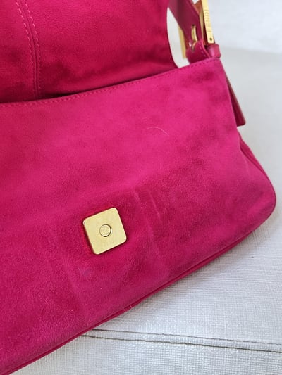 Fendi絨布法棍(桃粉色）19