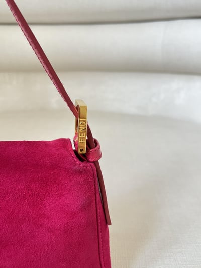 Fendi絨布法棍(桃粉色）14