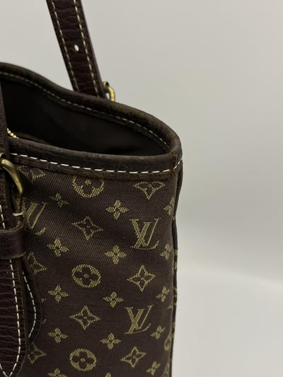 Louis vuitton老花刺繡水桶包15