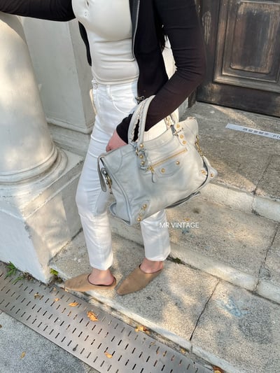 Balenciaga機車包(冰川藍)3