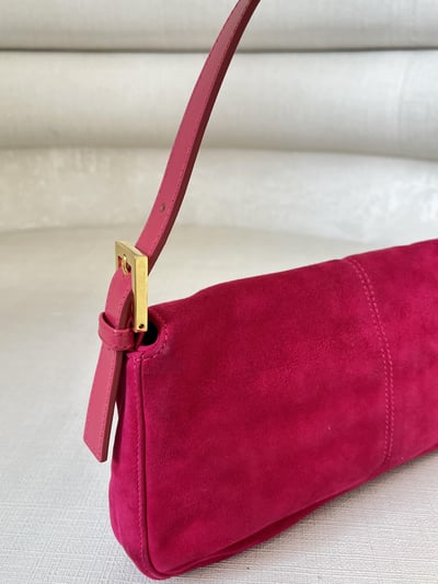 Fendi絨布法棍(桃粉色）13