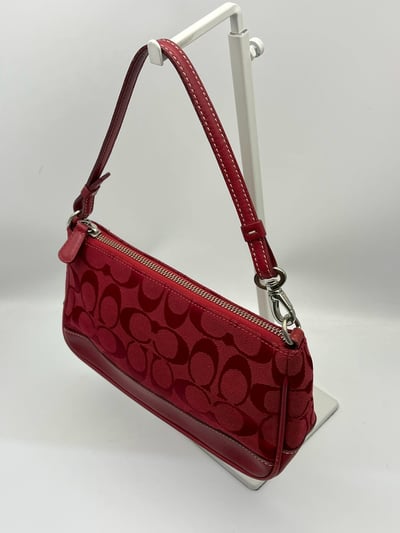 Coach手提包(紅）7