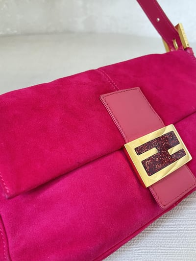 Fendi絨布法棍(桃粉色）7