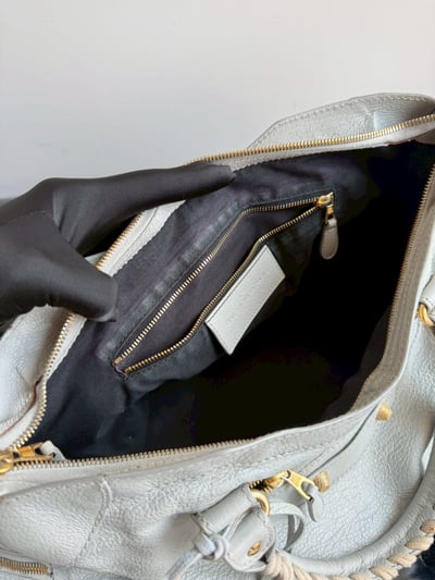 Balenciaga機車包(冰川藍)17