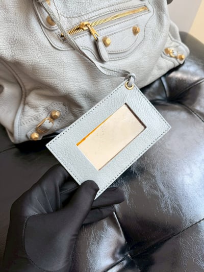 Balenciaga機車包(冰川藍)12