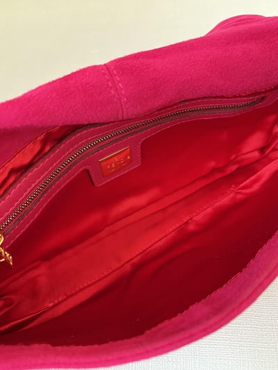 Fendi絨布法棍(桃粉色）20