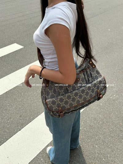 Celine丹寧側背包2