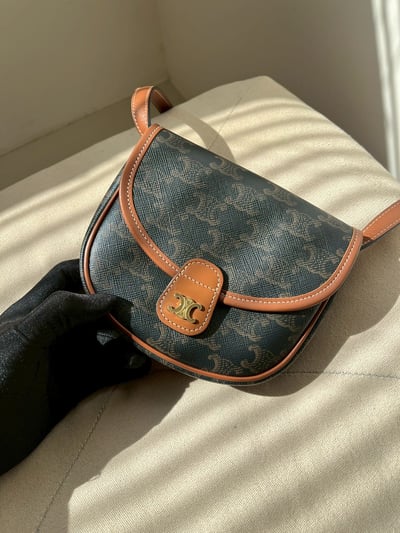 Celine凱旋門馬鞍包3