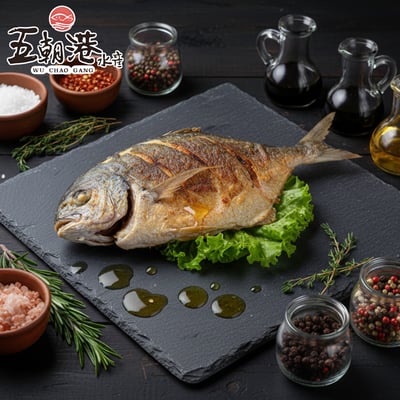 【五朝港水產】招財三去黃金鯧/紅杉魚2