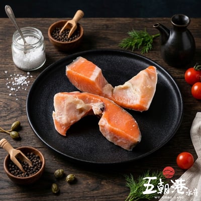 【五朝港水產】智利鮭魚下巴1