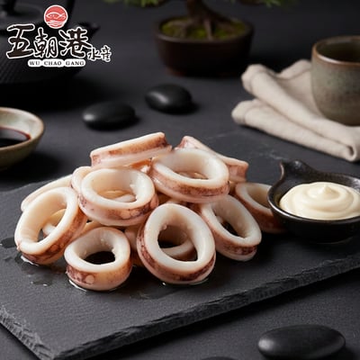 【五朝港水產】鮮脆魷魚切圈1