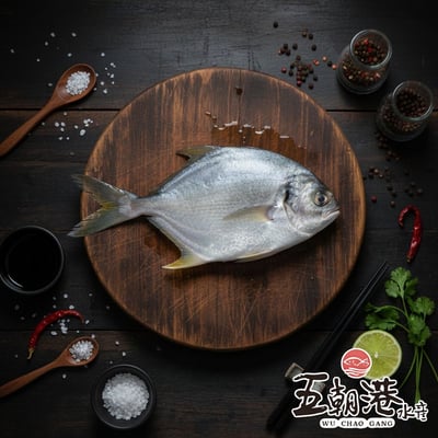 【五朝港水產】招財三去黃金鯧/紅杉魚(400~500g/尾)1