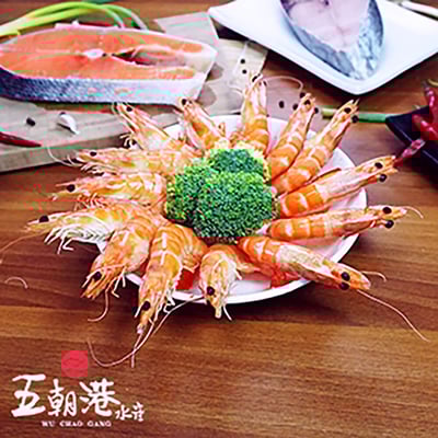【五朝港水產】熟凍白蝦(30/40)4