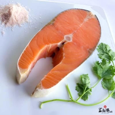 【五朝港水產】頂級大西洋鮭魚片(375g±10%/片)4