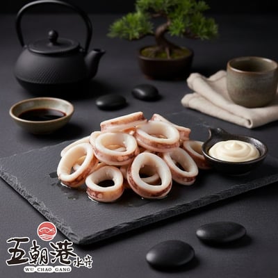【五朝港水產】鮮脆魷魚切圈1