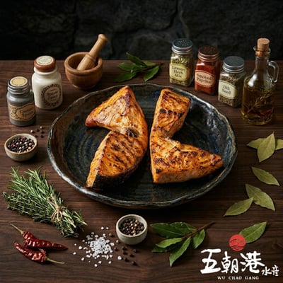 【五朝港水產】智利鮭魚下巴2