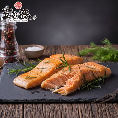 【五朝港水產】紐西蘭庫克山帝王鮭魚菲力2